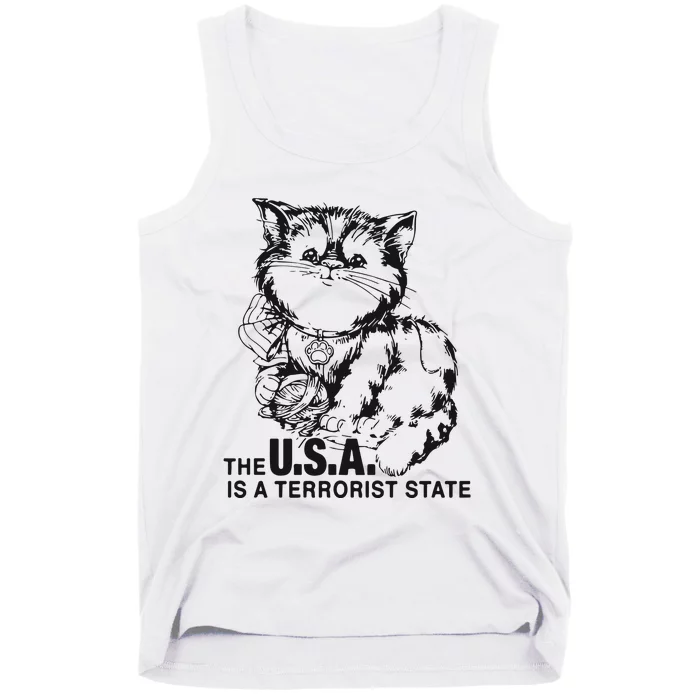 The Usa Is A Terrorist State Tank Top