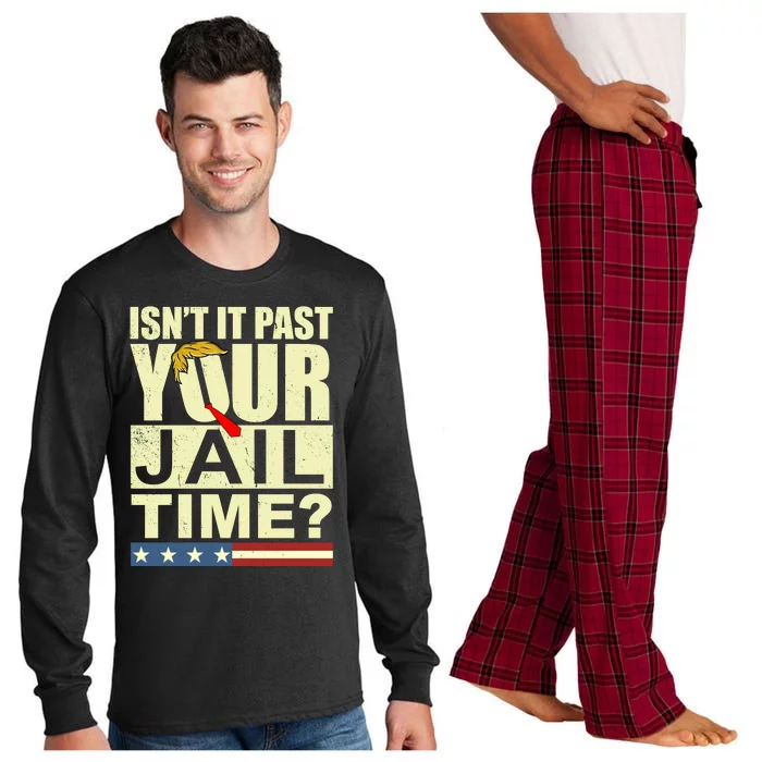 Trump Usa Isn’T It Past Your Jail Time Vintage Long Sleeve Pajama Set