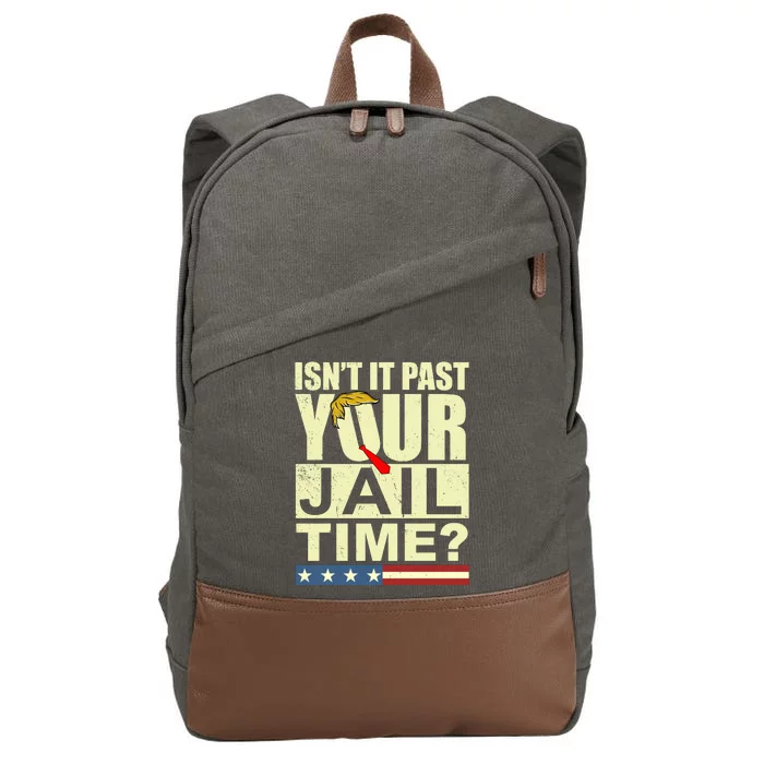 Trump Usa Isn’T It Past Your Jail Time Vintage Cotton Canvas Backpack