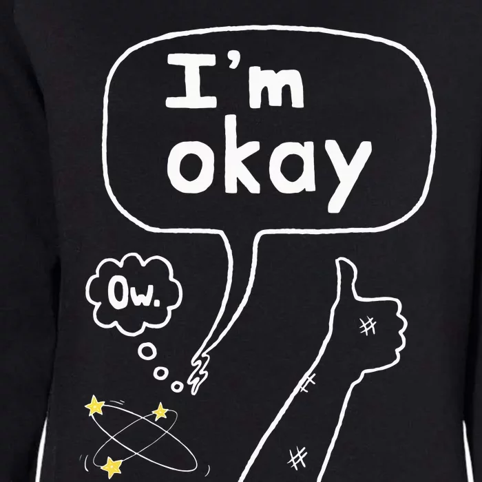 Thumbs Up IM Okay Womens California Wash Sweatshirt