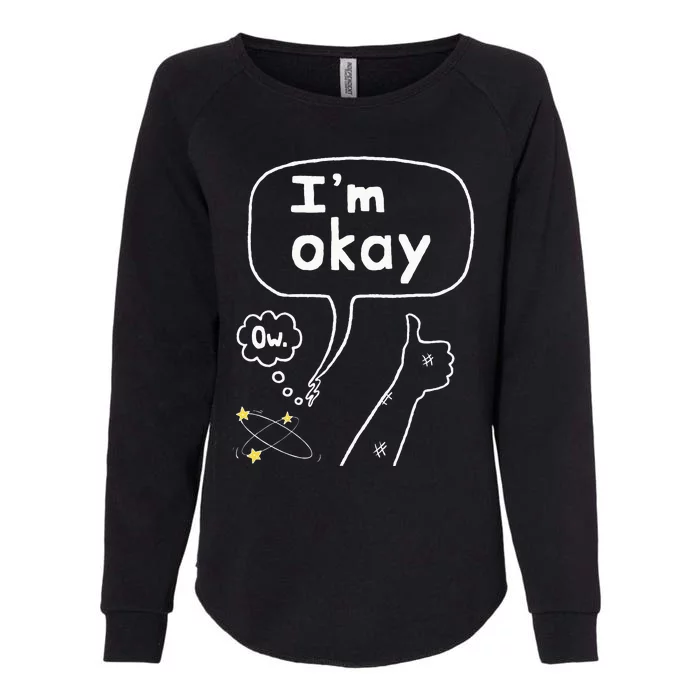 Thumbs Up IM Okay Womens California Wash Sweatshirt