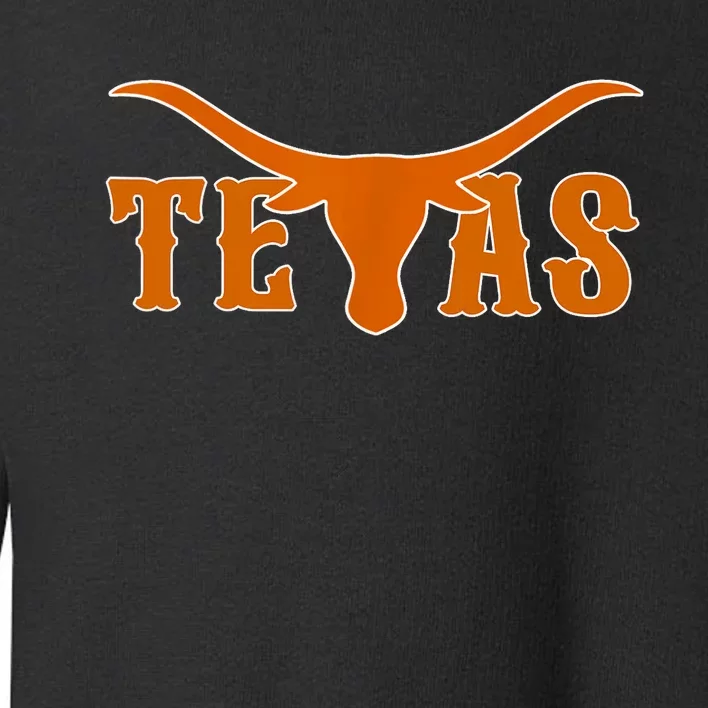 Texas Usa Longhorn Austin Pride Bull American Toddler Sweatshirt