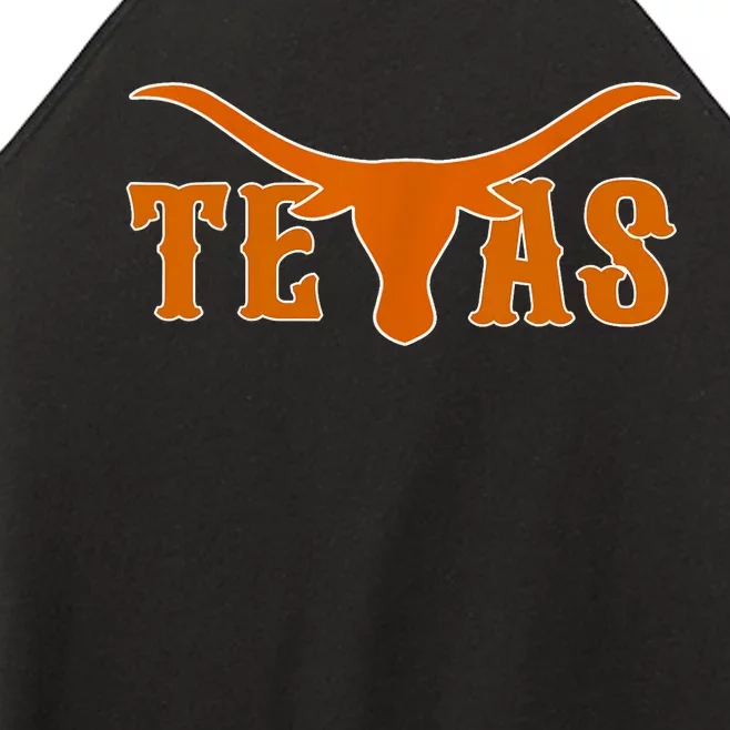 Texas Usa Longhorn Austin Pride Bull American Women’s Perfect Tri Rocker Tank