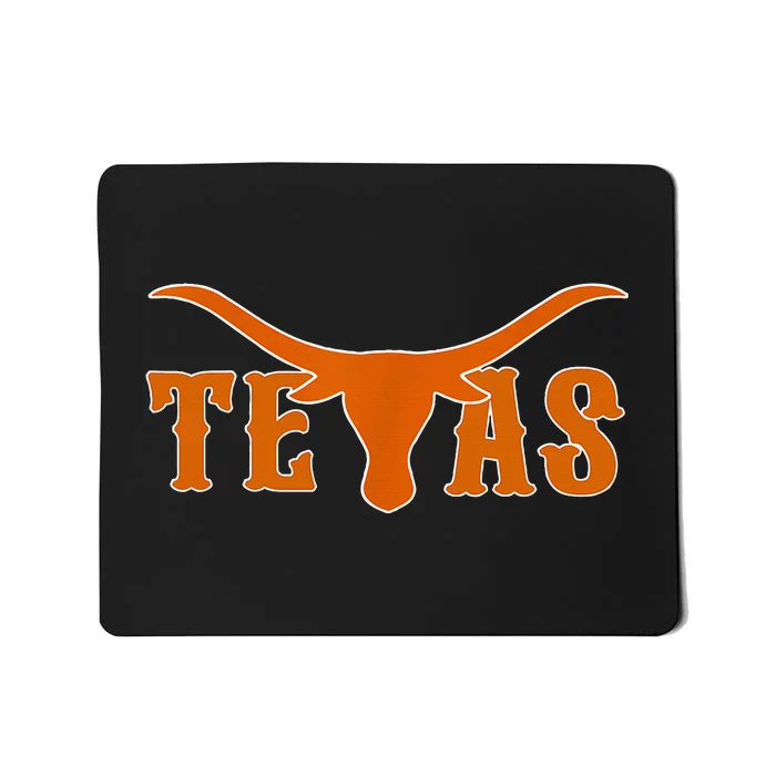 Texas Usa Longhorn Austin Pride Bull American Mousepad