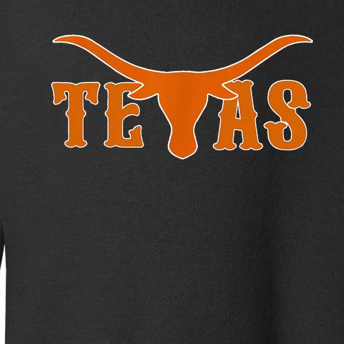 Texas Usa Longhorn Austin Pride Bull American Toddler Sweatshirt