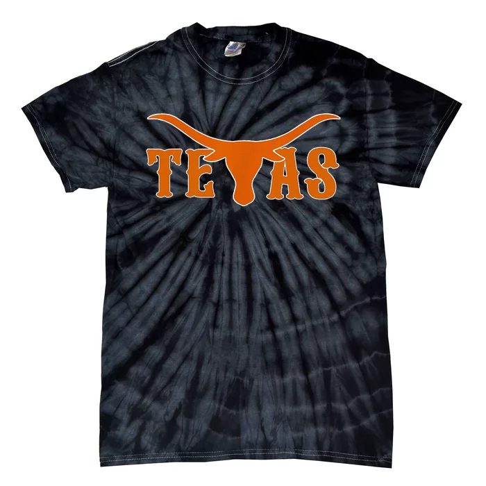 Texas Usa Longhorn Austin Pride Bull American Tie-Dye T-Shirt