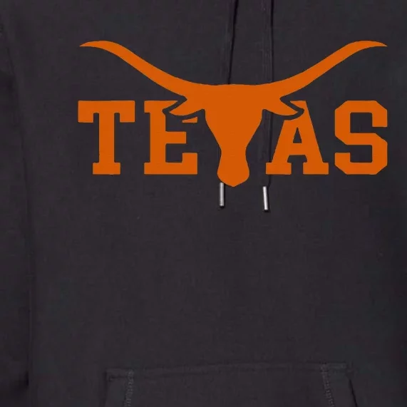 Texas Usa Longhorn Bull America Premium Hoodie