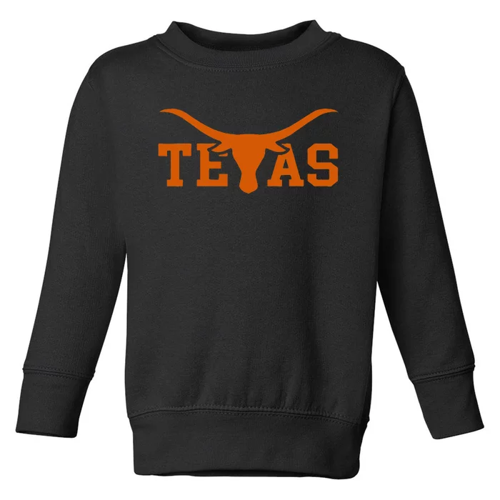 Texas Usa Longhorn Bull America Toddler Sweatshirt