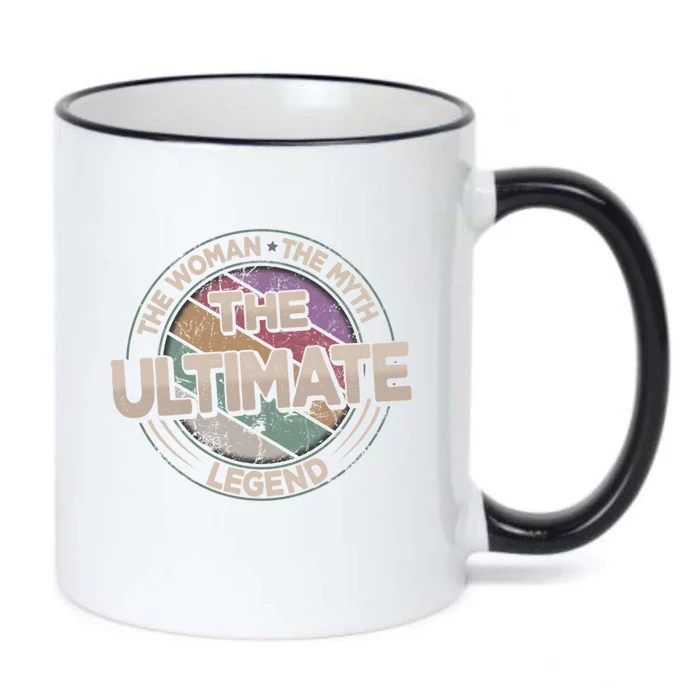 The Ultimate Legend Retro Frisbee Ladies Ultimate Gift Black Color Changing Mug