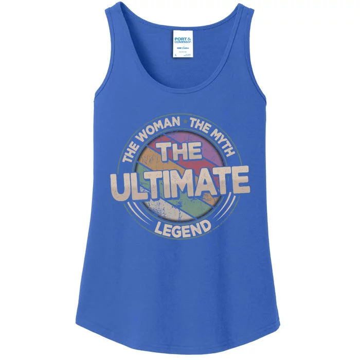 The Ultimate Legend Retro Frisbee Ladies Ultimate Gift Ladies Essential Tank