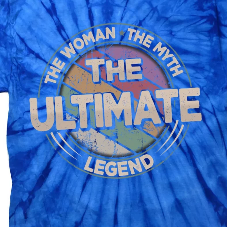 The Ultimate Legend Retro Frisbee Ladies Ultimate Gift Tie-Dye T-Shirt