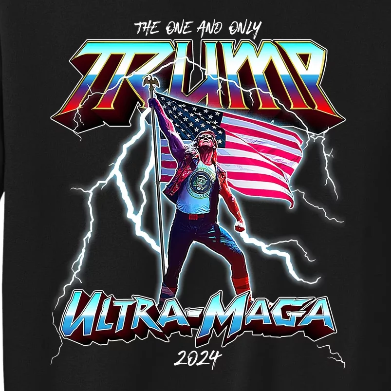 Trump Ultra Maga 2024 Funny Tall Sweatshirt