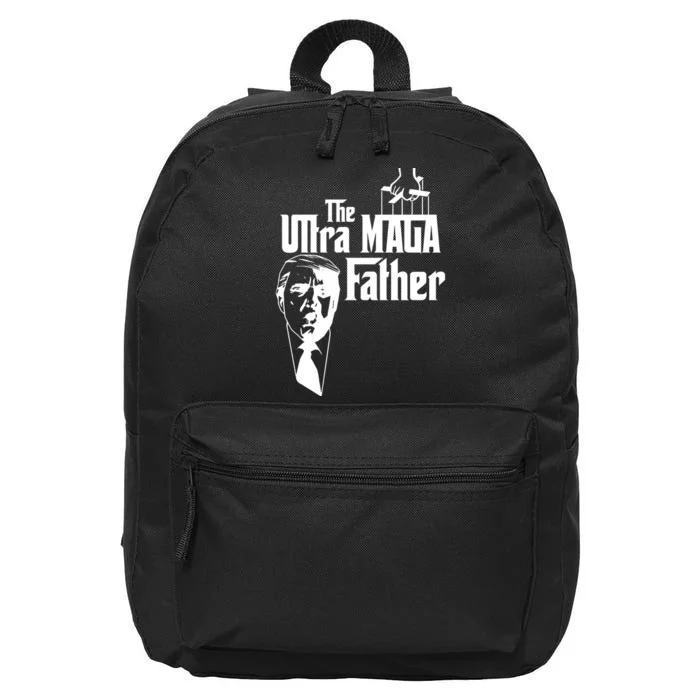 The Ultra MAGA Father Trump 2024 USA Parody 16 in Basic Backpack