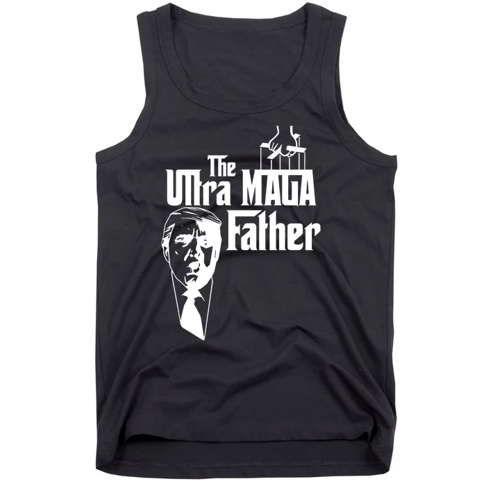 The Ultra MAGA Father Trump 2024 USA Parody Tank Top