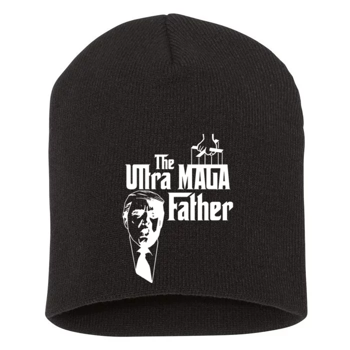 The Ultra MAGA Father Trump 2024 USA Parody Short Acrylic Beanie