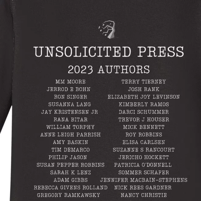 The Unsolicited Press 2023 Author Lineup Baby Long Sleeve Bodysuit