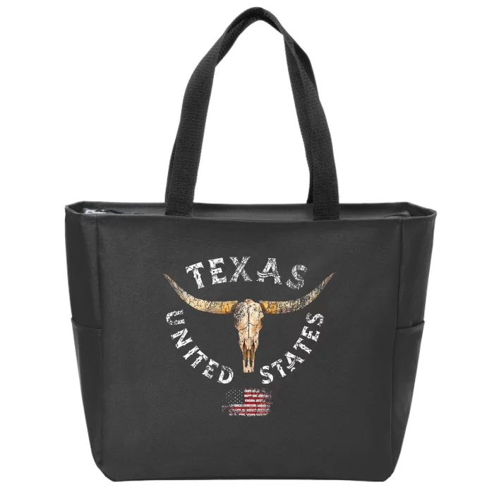 Texas Usa Pride Since 1845 Texas Fan Zip Tote Bag