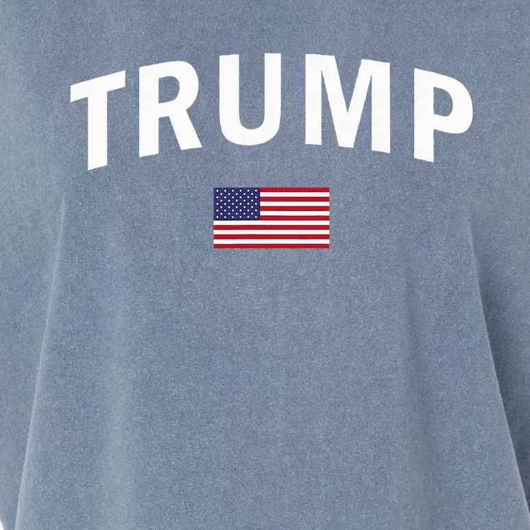 Trump Us President Sports American 2024 Maga Usa Flag Garment-Dyed Women's Muscle Tee