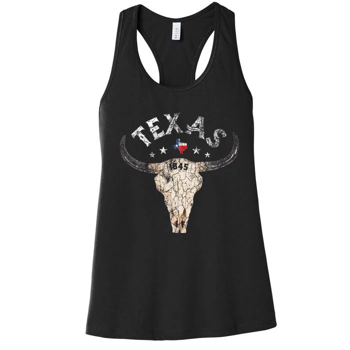 Texas Usa Pride Since 1845 Holiday Women's Racerback Tank