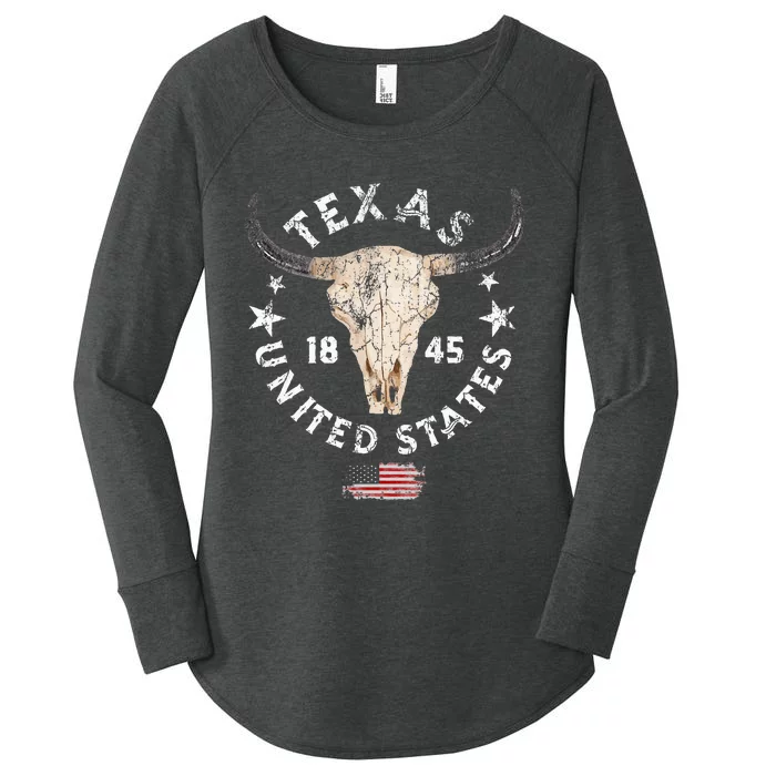 Texas USA Pride Since 1845 Texas Fan Women's Perfect Tri Tunic Long Sleeve Shirt