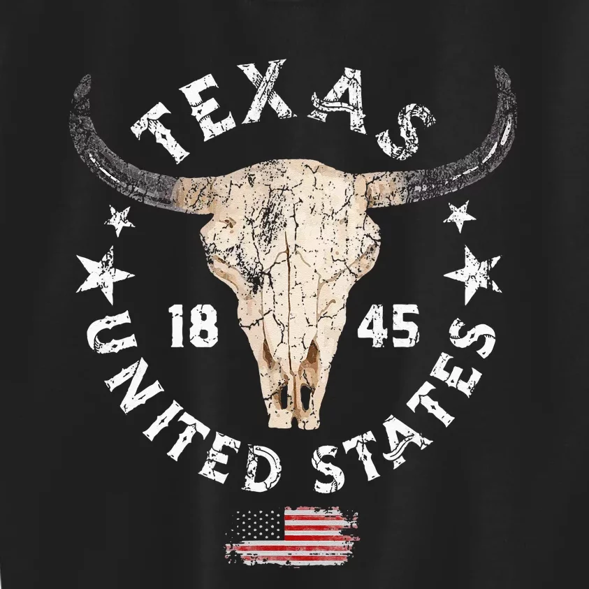 Texas USA Pride Since 1845 Texas Fan Kids Sweatshirt