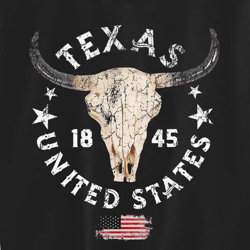 Texas USA Pride since 1845 Texas fan Kids Sweatshirt