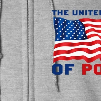 The United Piss Of Poop American Flag Saying Full Zip Hoodie