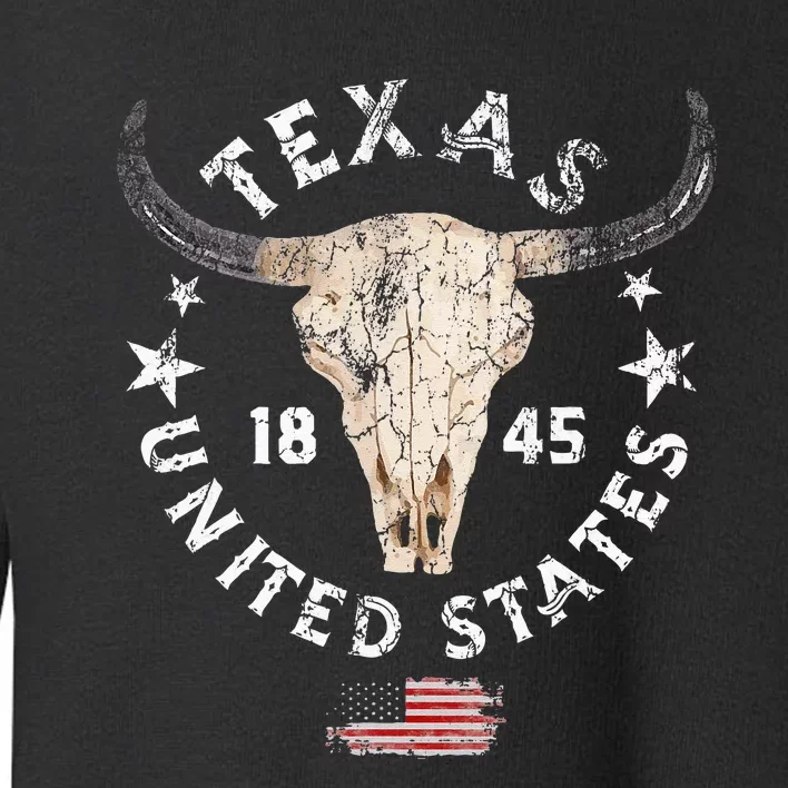 Texas USA Pride Since 1845 Texas Fan Toddler Sweatshirt