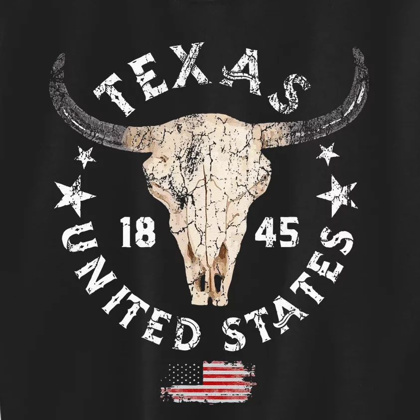 Texas USA Pride Since 1845 Texas Fan Kids Sweatshirt