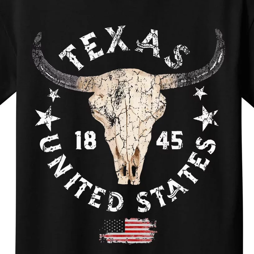 Texas USA Pride Since 1845 Texas Fan Kids T-Shirt