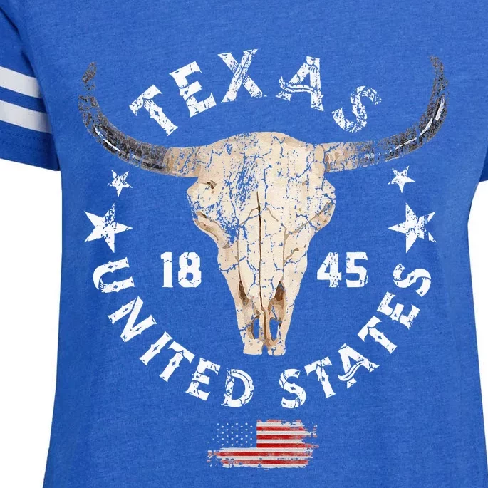 Texas USA Pride Since 1845 Texas Fan Enza Ladies Jersey Football T-Shirt