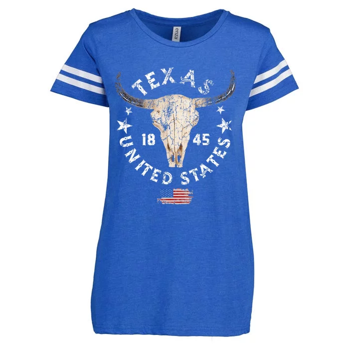 Texas USA Pride Since 1845 Texas Fan Enza Ladies Jersey Football T-Shirt