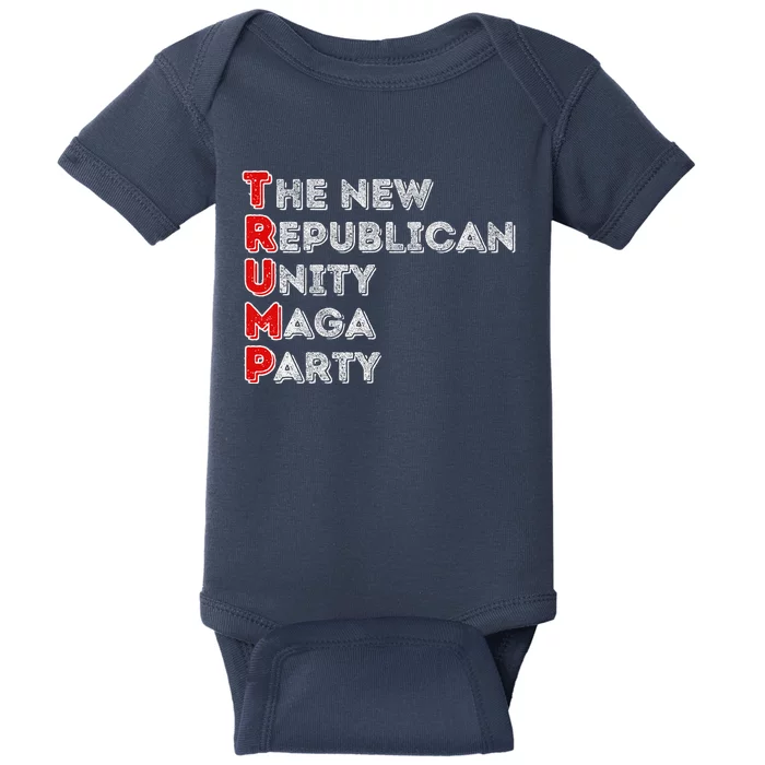 Trump Unity Party Maha Maga Sequel Winner 2024 Baby Bodysuit