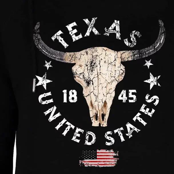 Texas USA Pride Since 1845 Texas Fan Womens Funnel Neck Pullover Hood