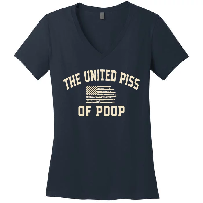 The United Piss Of Poop Women's V-Neck T-Shirt