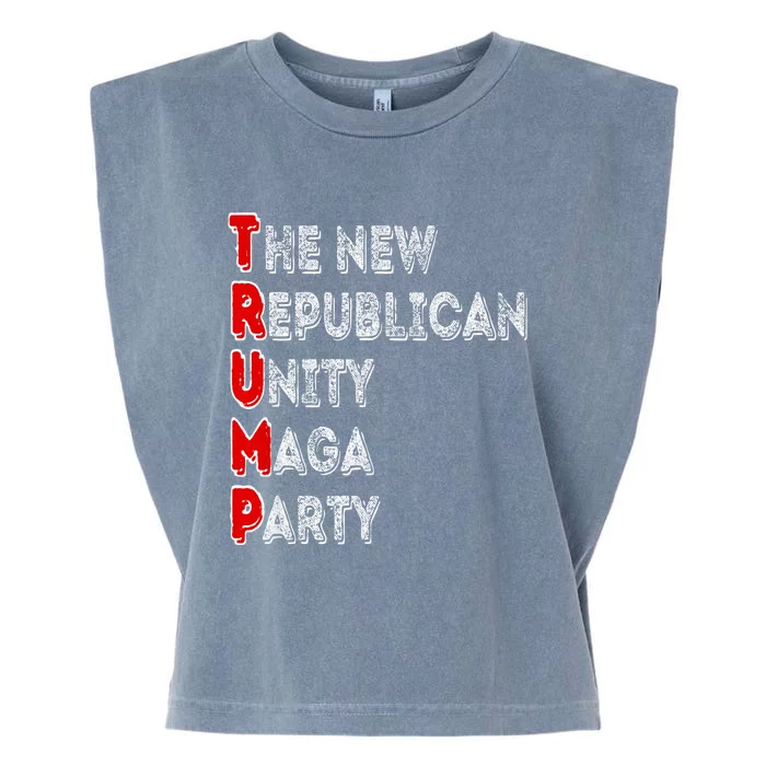 Trump Unity Party Maha Maga Sequel Winner 2024 Garment-Dyed Women's Muscle Tee