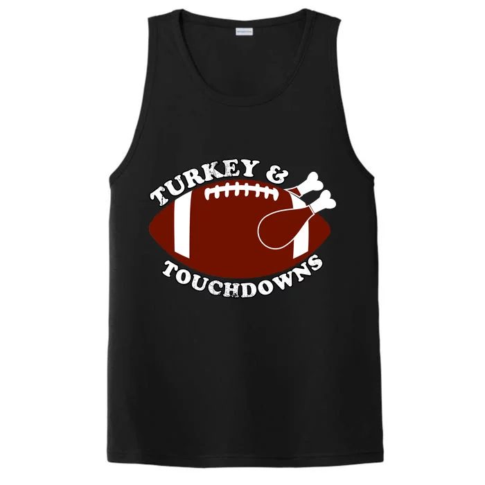 Turkey And Touchdowns Performance Tank