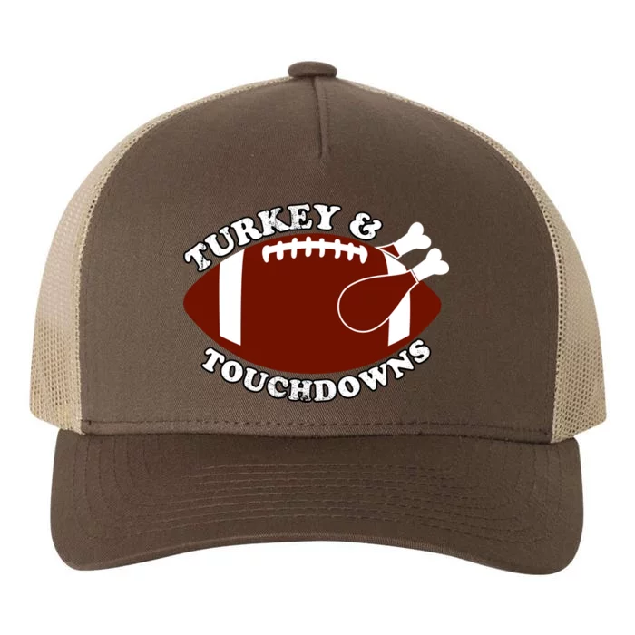 Turkey And Touchdowns Yupoong Adult 5-Panel Trucker Hat