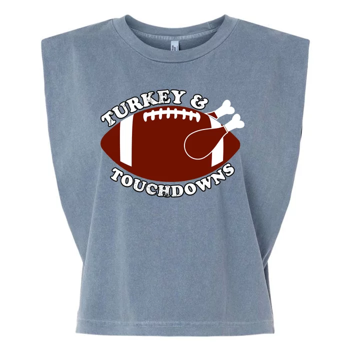 Turkey And Touchdowns Garment-Dyed Women's Muscle Tee