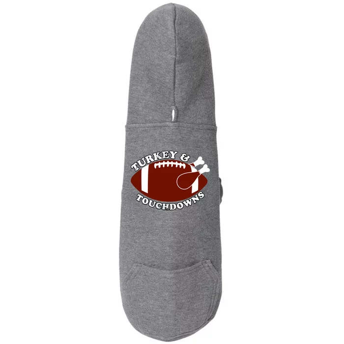 Turkey And Touchdowns Doggie 3-End Fleece Hoodie