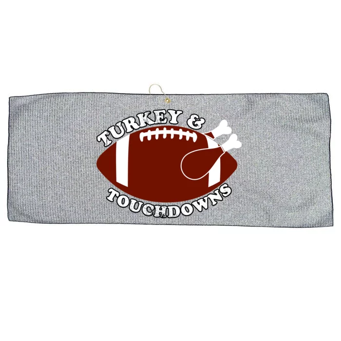 Turkey And Touchdowns Large Microfiber Waffle Golf Towel