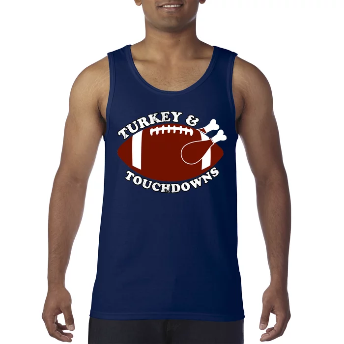 Turkey And Touchdowns Tank Top