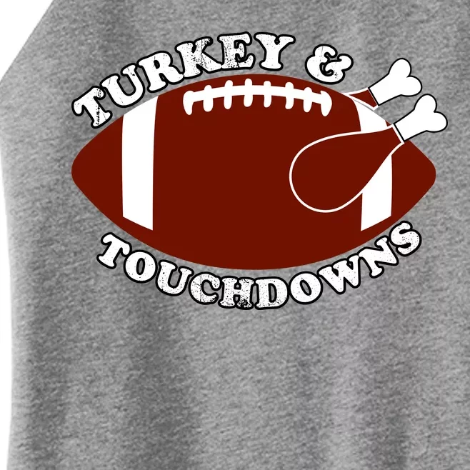 Turkey And Touchdowns Women’s Perfect Tri Rocker Tank