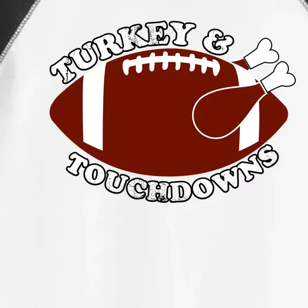 Turkey And Touchdowns Toddler Fine Jersey T-Shirt