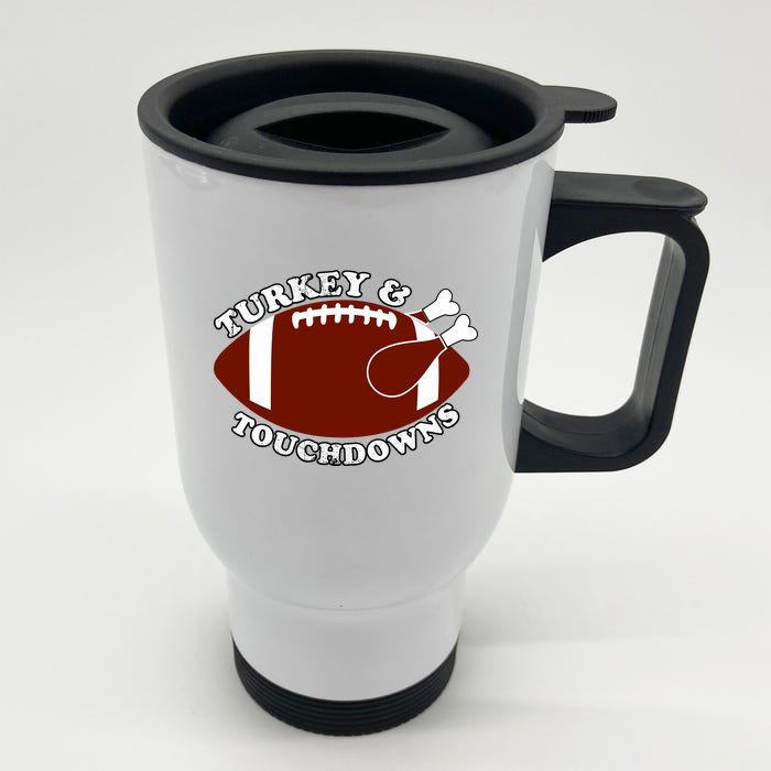 Turkey And Touchdowns Front & Back Stainless Steel Travel Mug