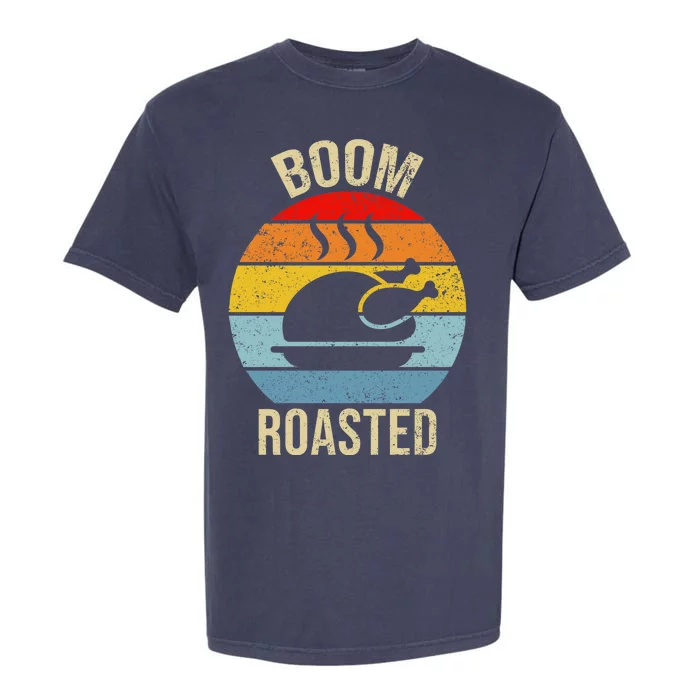 Turkey Boom Roasted Vintage Funny Holiday Garment-Dyed Heavyweight T-Shirt