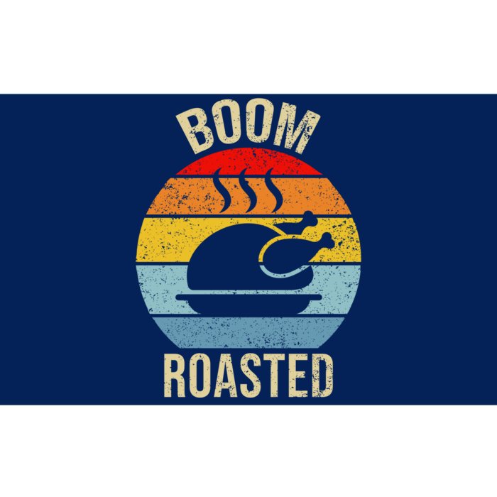 Turkey Boom Roasted Vintage Funny Holiday Bumper Sticker