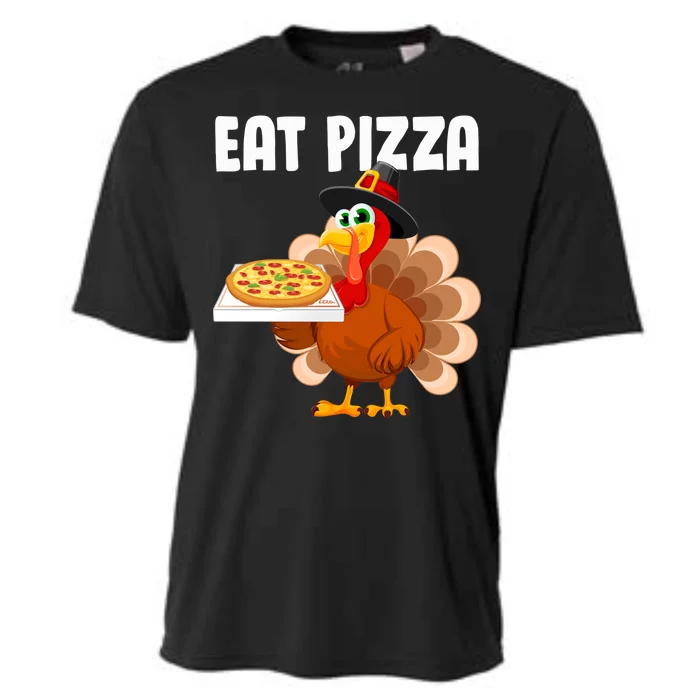 Turkey Eat Pizza Funny Cooling Performance Crew T-Shirt