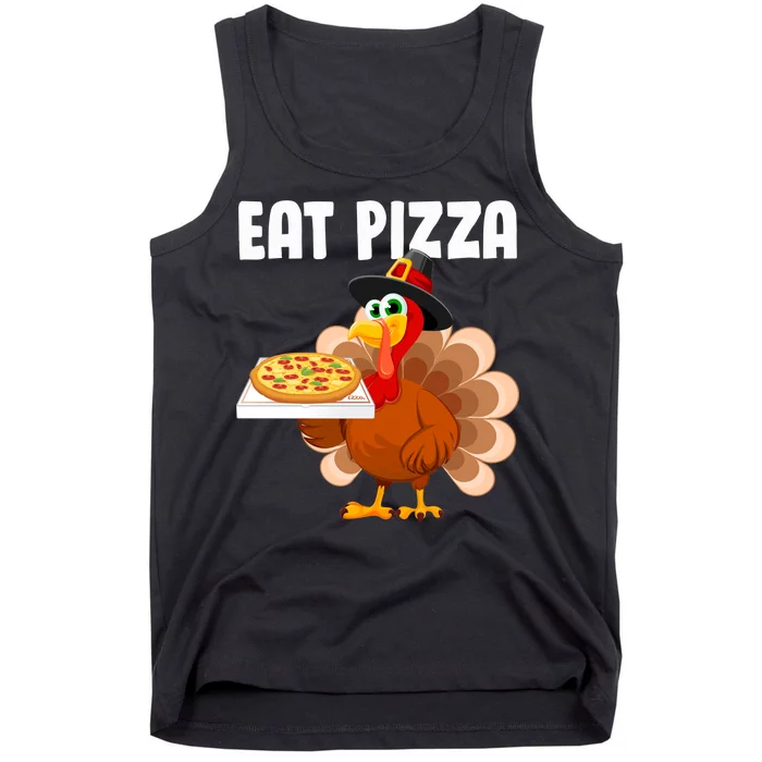 Turkey Eat Pizza Funny Tank Top