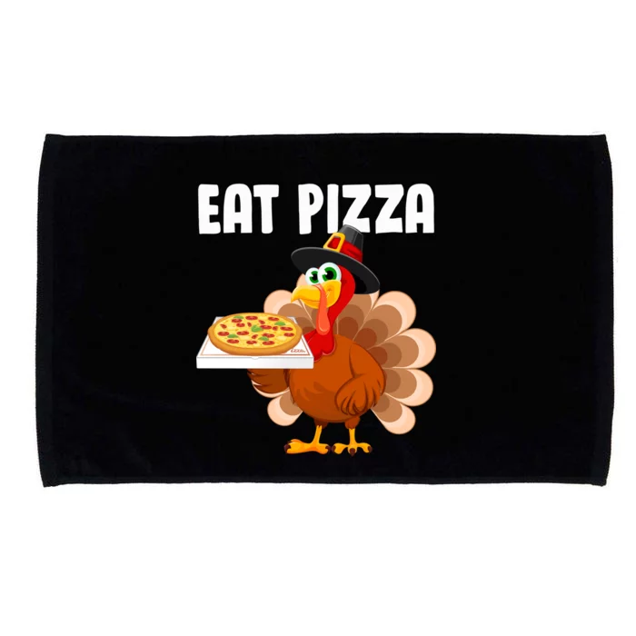 Turkey Eat Pizza Funny Microfiber Hand Towel